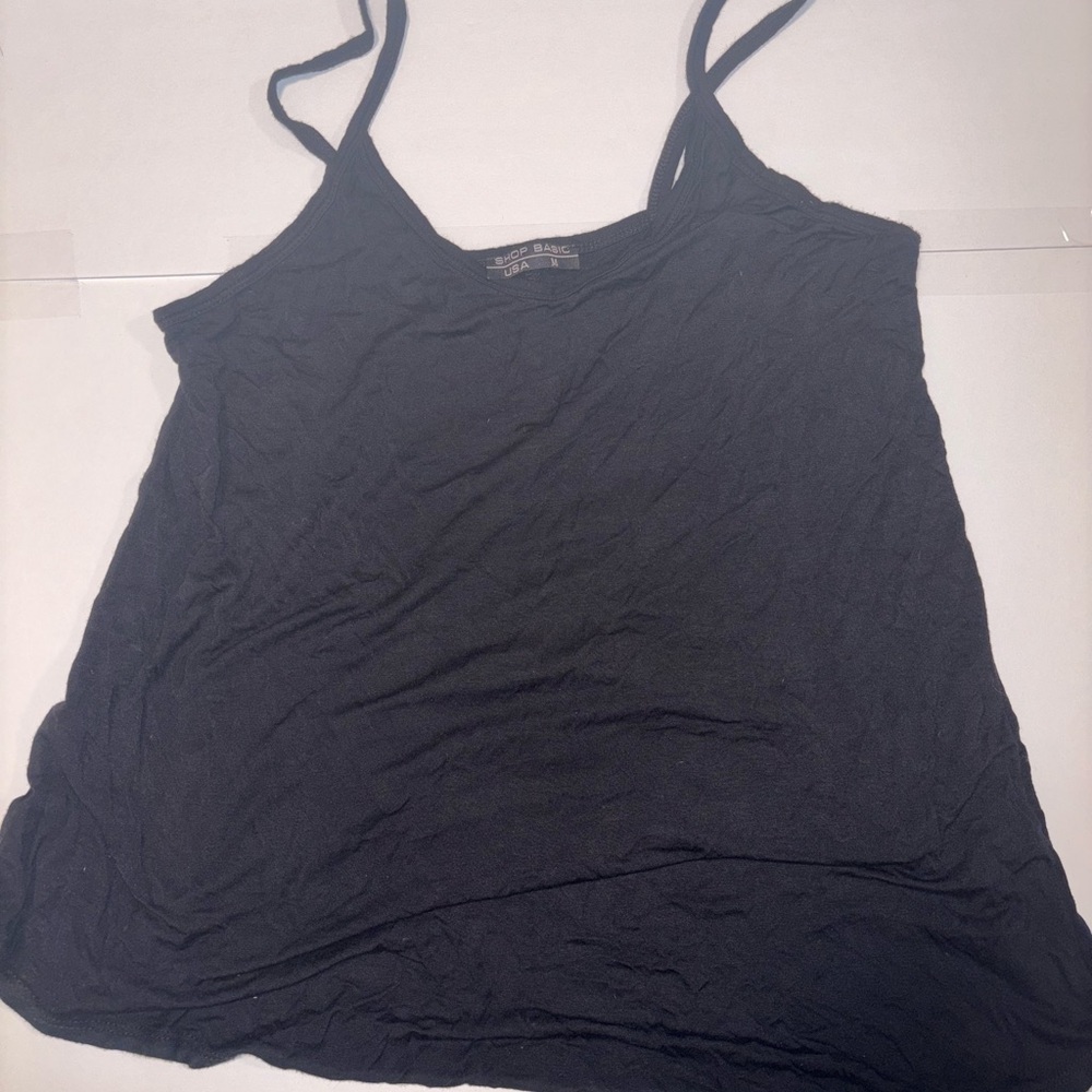 Elegant Black Women's Oversized Tank Top